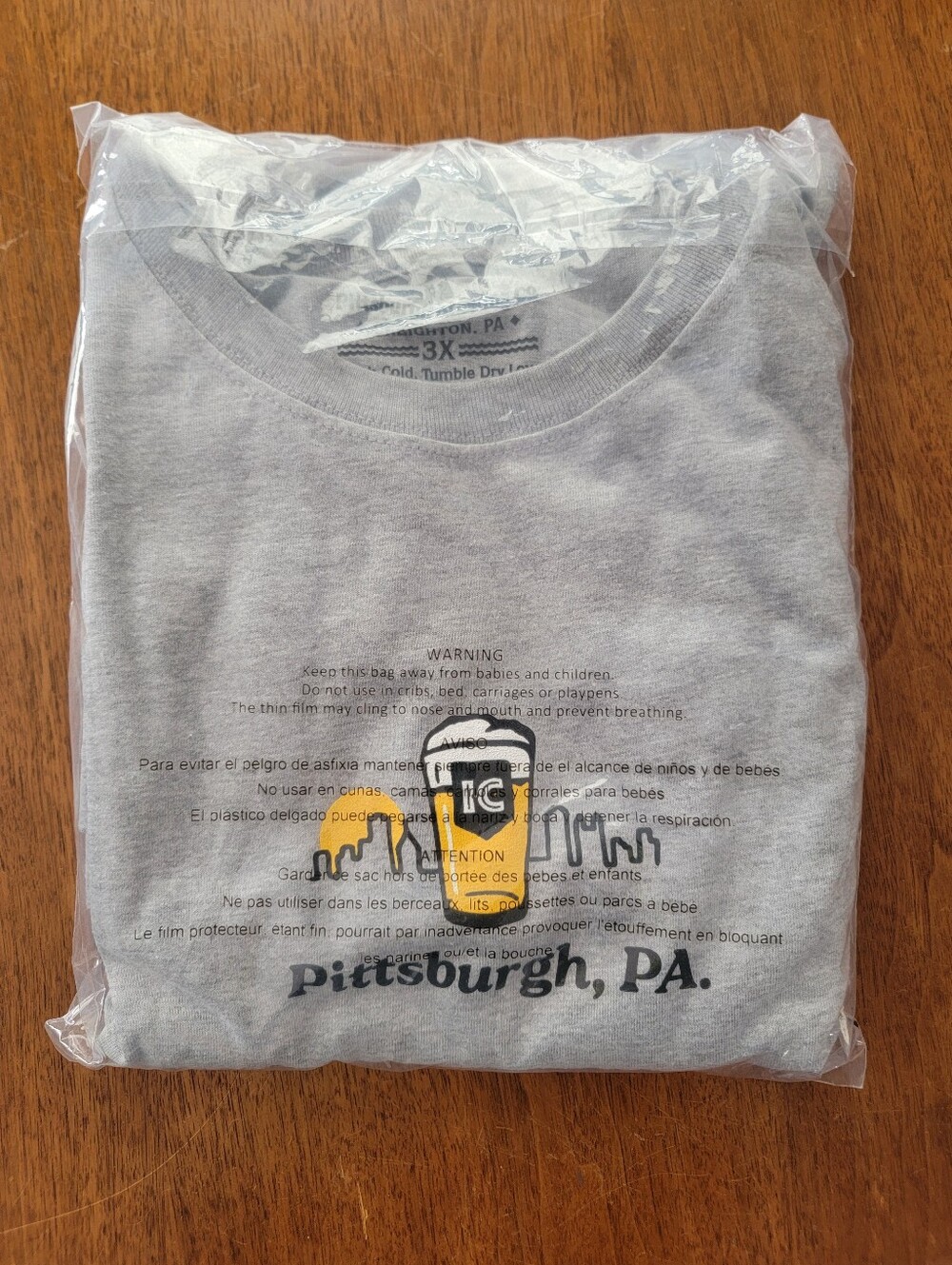 Iron City Light Pittsburgh Skyline T-shirt